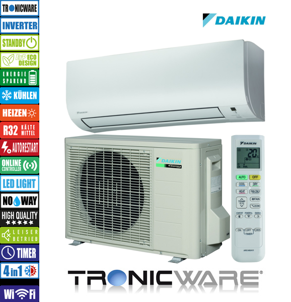 Daikin Inverter, Comfora, Wandgerät, FTXP35N + RXP35N    12000 BTU
