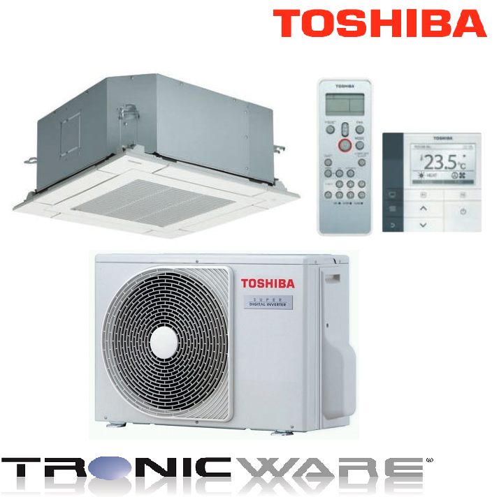 Toshiba Inverter, Euroraster 4-Wege Kassette, RAV-HM561MUT + RAV-GM2562ATP-E 5,0 kW