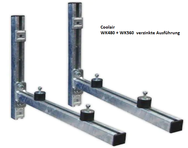 Coolair Wandkonsolen inkl. Schwingungsdämpfer