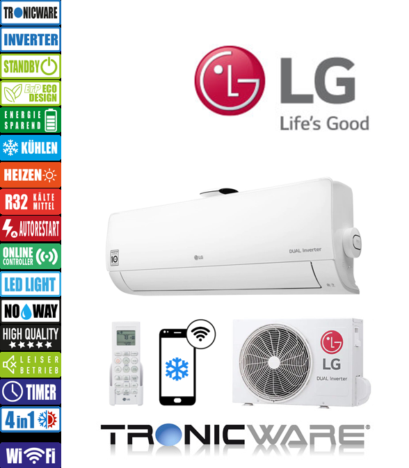 LG Inverter, Deluxe Air Purification, Wandgeräte, AP09RT NSJ + AP09RT UA3