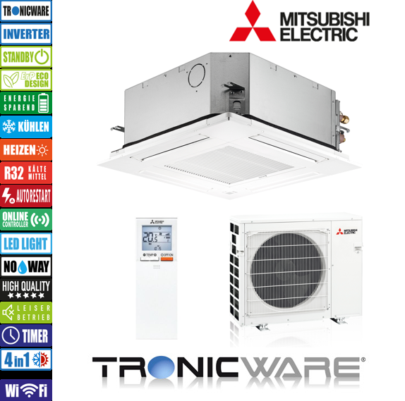 Mitsubishi Inverter, nan, Kassettengeräte, SLZ-M50FA + SUZ-M50 VA