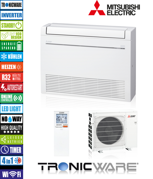 Mitsubishi Inverter, Premium, Truhengerät, MFZ-KT60 VG + SUZ-M60 VA