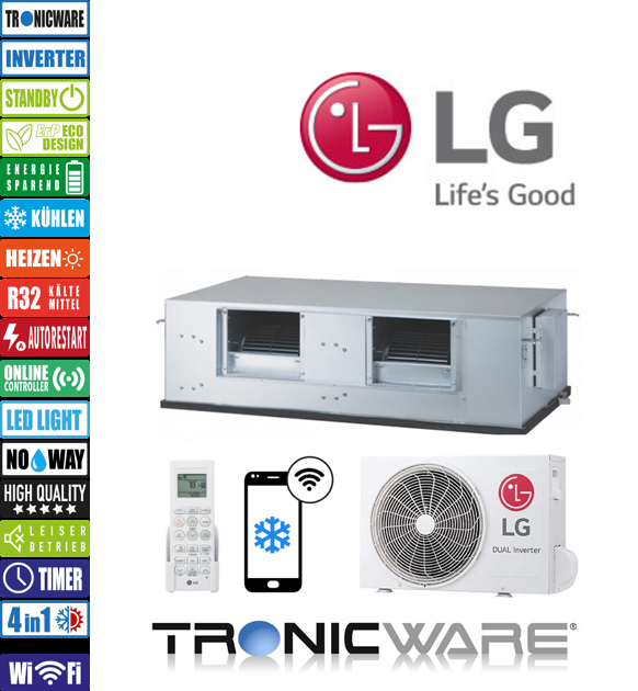 LG Inverter, nan, Kanaleinbaugeräte, UB85 N94 + UU85W U74