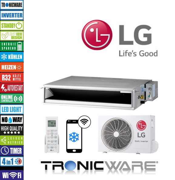 LG Inverter, nan, Kanaleinbaugeräte, CL12F N50 + UUA1 UL0