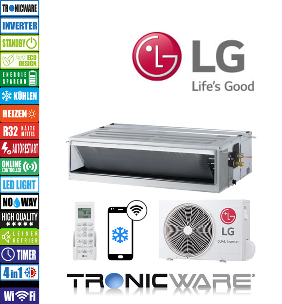 LG Inverter, nan, Kanaleinbaugeräte, UM30F N10 + UUC1 U40